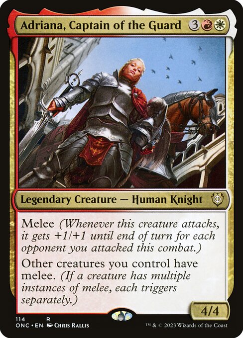 Adriana, Captain of the Guard highlighted card art