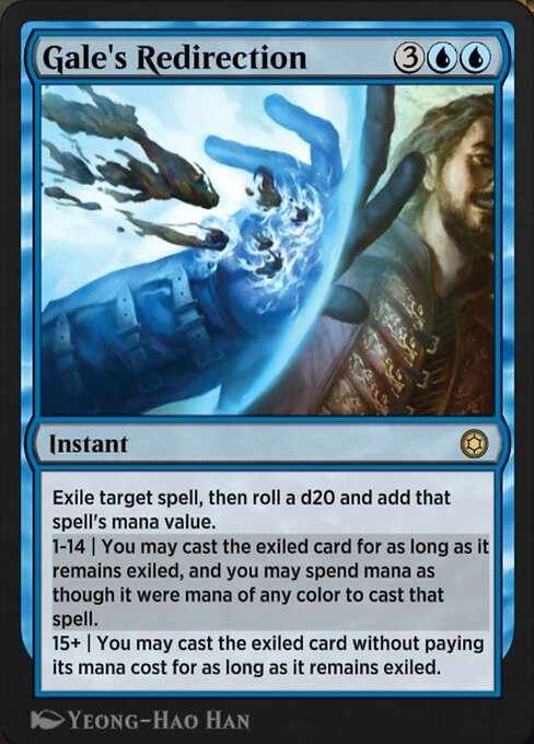 Gale's Redirection highlighted card art