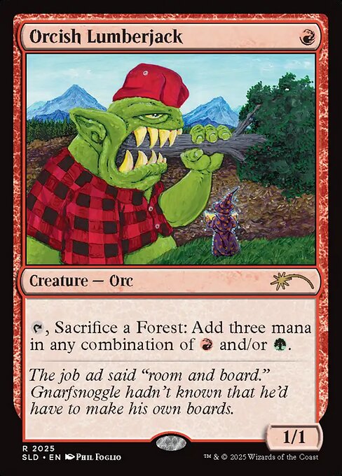 Orcish Lumberjack highlighted card art