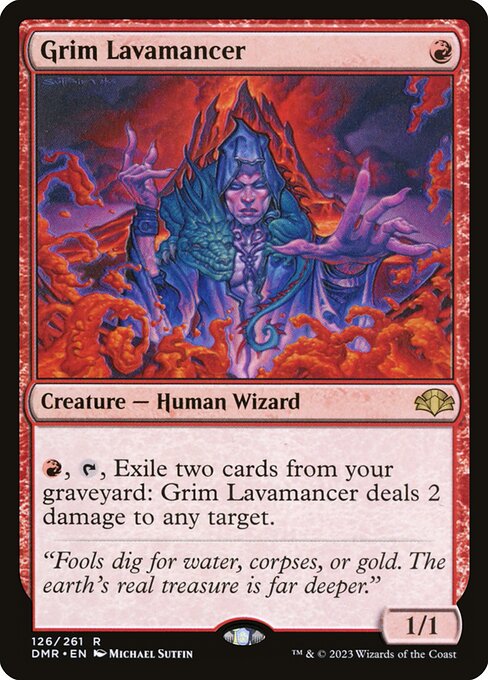 Grim Lavamancer highlighted card art