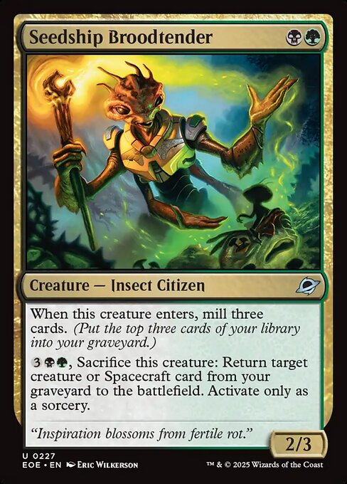 Seedship Broodtender highlighted card art