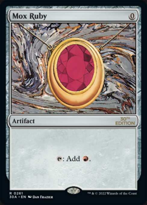 Mox Ruby highlighted card art