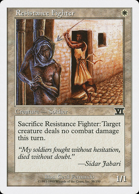 Resistance Fighter highlighted card art