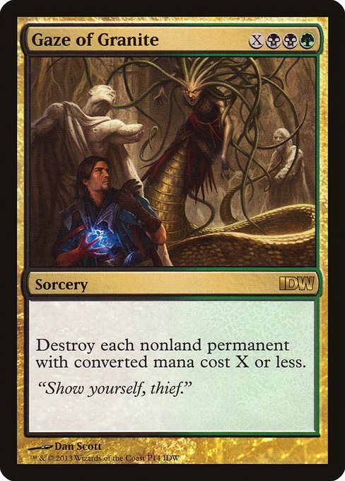 Gaze of Granite from IDW Comics Inserts