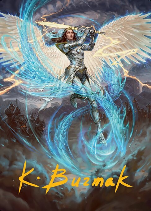 Elspeth, Storm Slayer // Elspeth, Storm Slayer from Tarkir: Dragonstorm Art Series