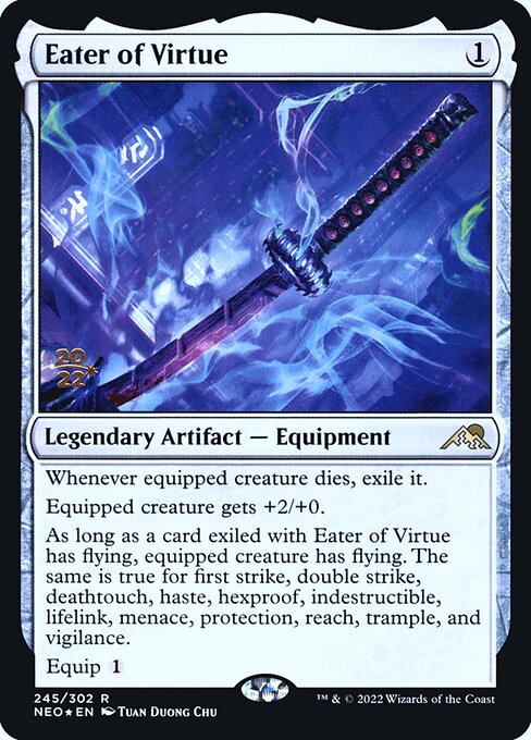Eater of Virtue from Kamigawa: Neon Dynasty Promos