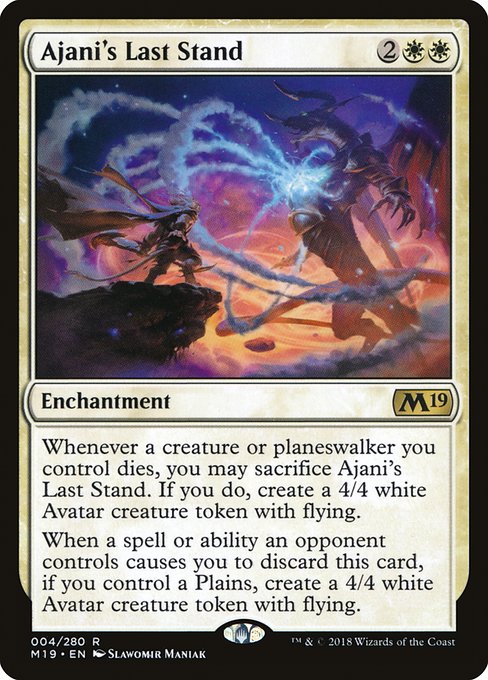 Ajani's Last Stand from Core Set 2019