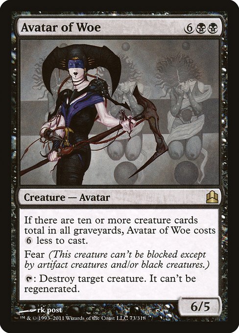 Avatar of Woe from Commander 2011