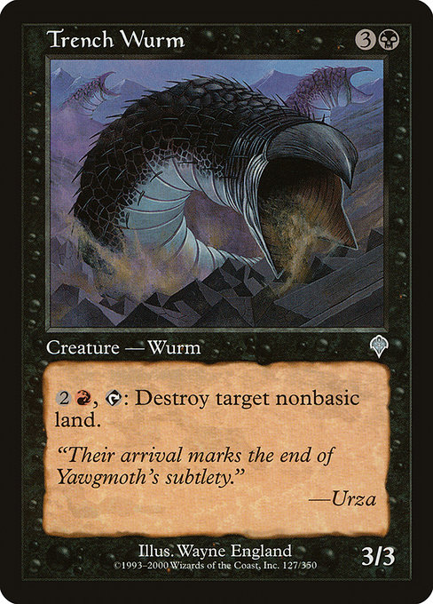 Trench Wurm highlighted card art