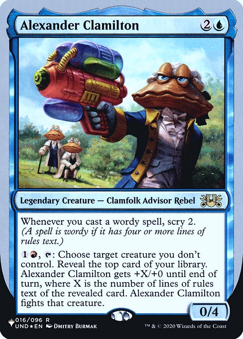 Alexander Clamilton highlighted card art