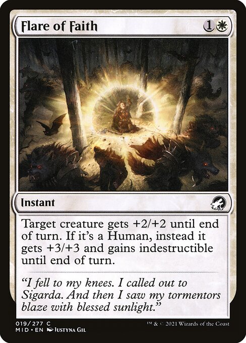 Flare of Faith from Innistrad: Midnight Hunt