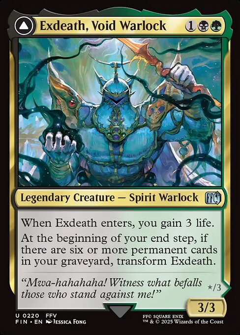 Exdeath, Void Warlock // Neo Exdeath, Dimension's End from Final Fantasy