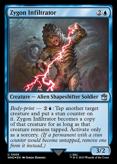 Zygon Infiltrator highlighted card art