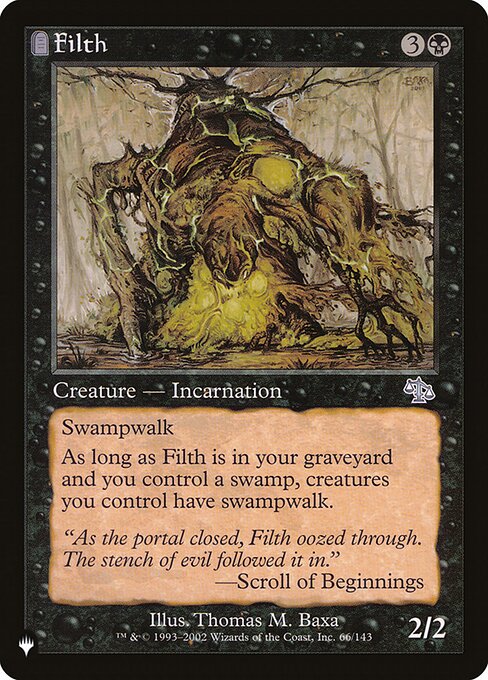 Filth highlighted card art