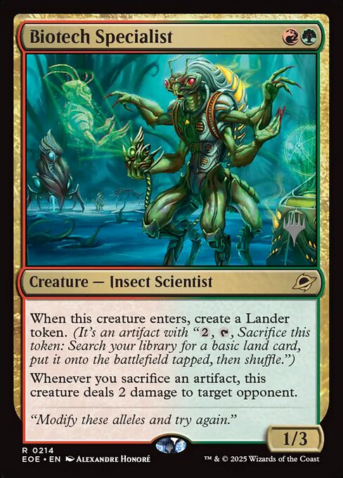 Biotech Specialist from Edge of Eternities Promos