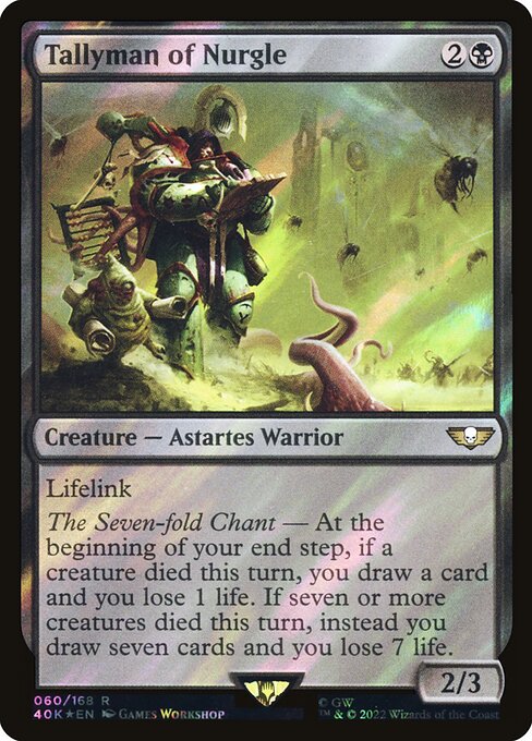 Tallyman of Nurgle highlighted card art