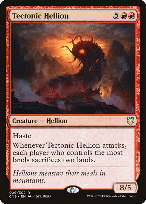 Tectonic Hellion highlighted card art