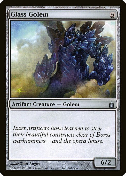 Glass Golem highlighted card art