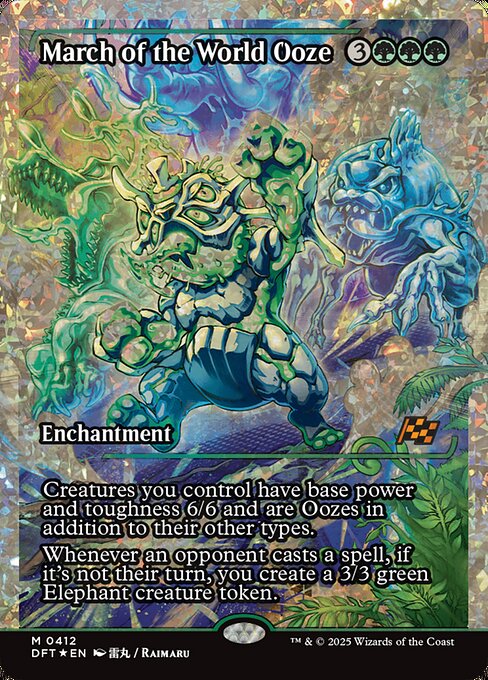 March of the World Ooze highlighted card art