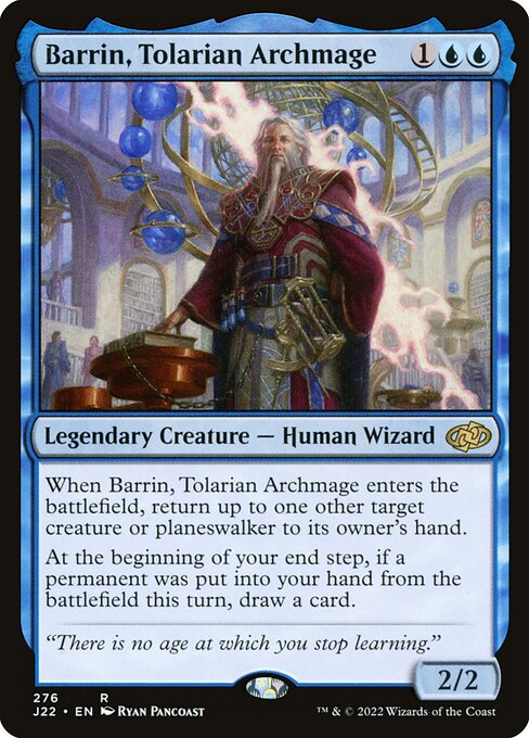 Barrin, Tolarian Archmage highlighted card art