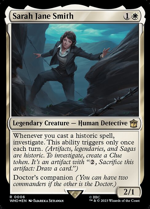 Sarah Jane Smith highlighted card art
