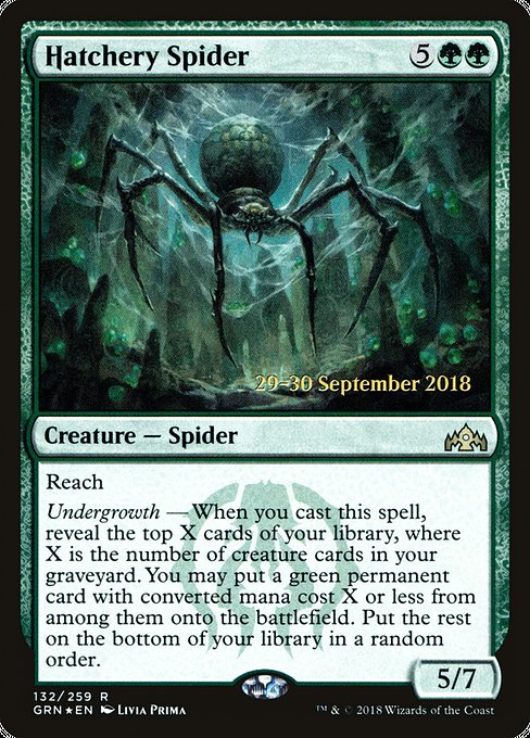 Hatchery Spider from Guilds of Ravnica Promos