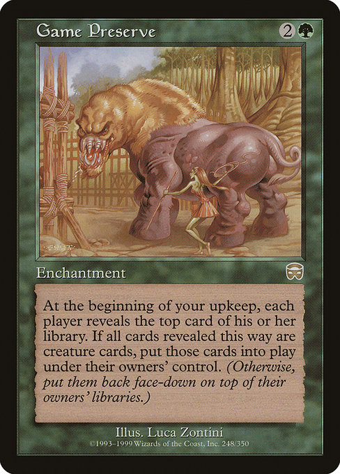 Game Preserve highlighted card art