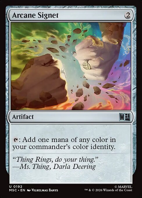 Arcane Signet from Marvel Super Heroes Commander