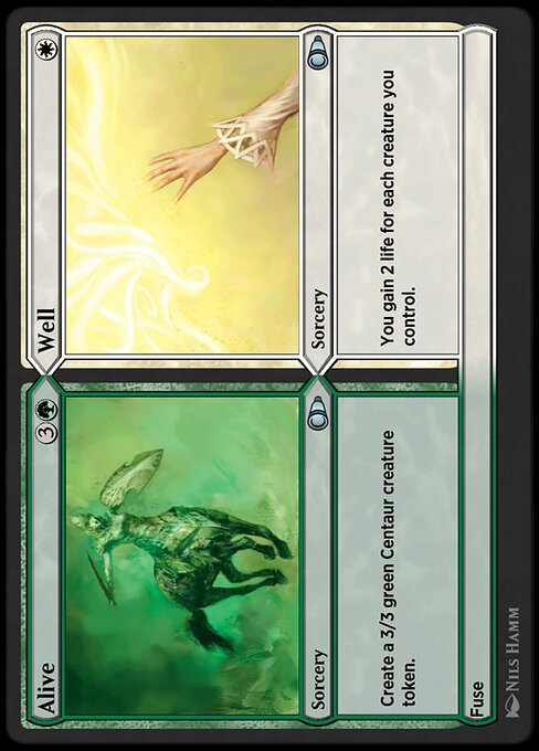 Alive // Well highlighted card art