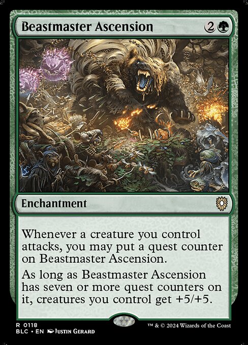 Beastmaster Ascension from Bloomburrow Commander