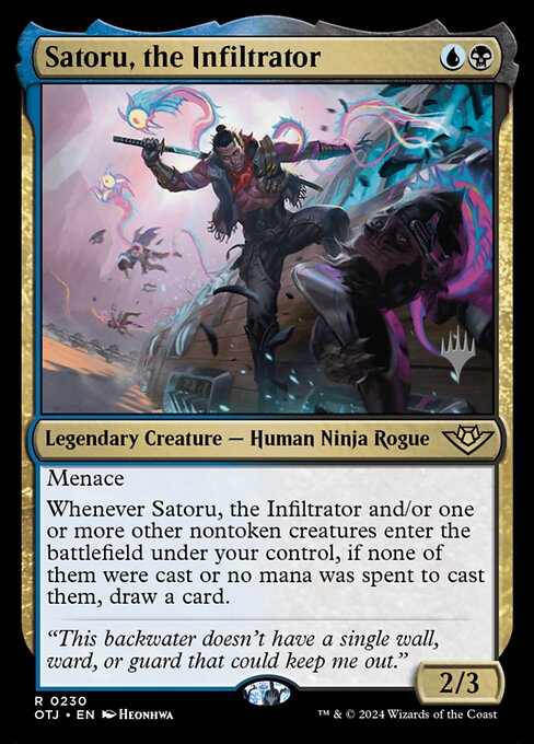 Satoru, the Infiltrator highlighted card art