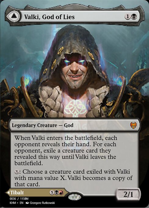 Valki, God of Lies // Tibalt, Cosmic Impostor highlighted card art