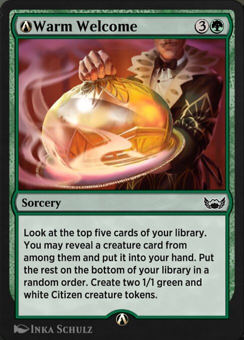 A-Warm Welcome highlighted card art