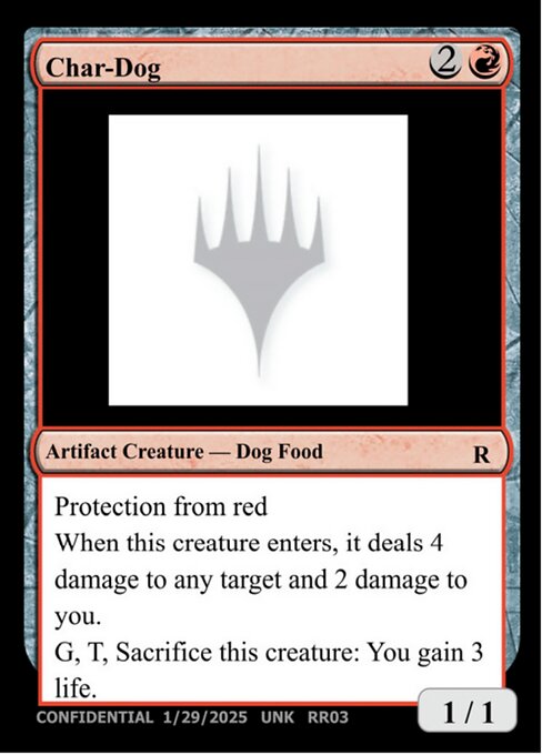Char-Dog highlighted card art