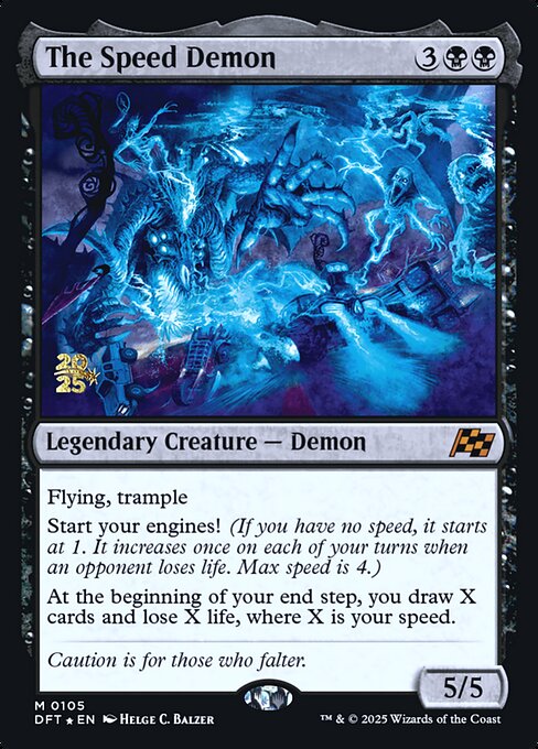 The Speed Demon highlighted card art