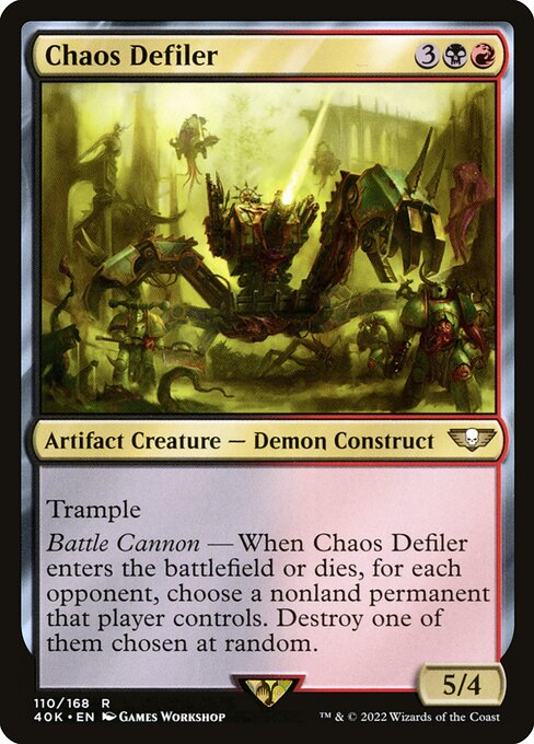 Chaos Defiler highlighted card art