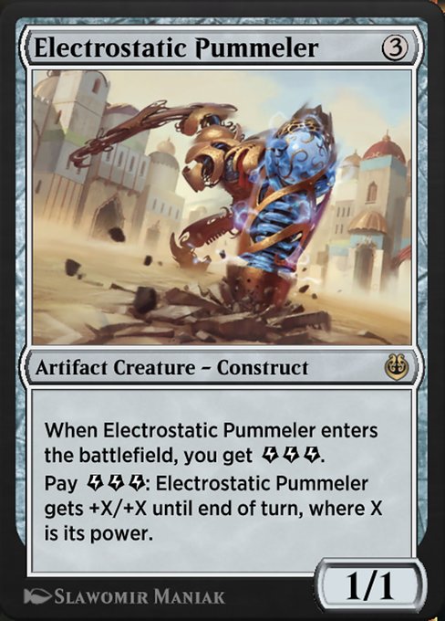 Electrostatic Pummeler highlighted card art