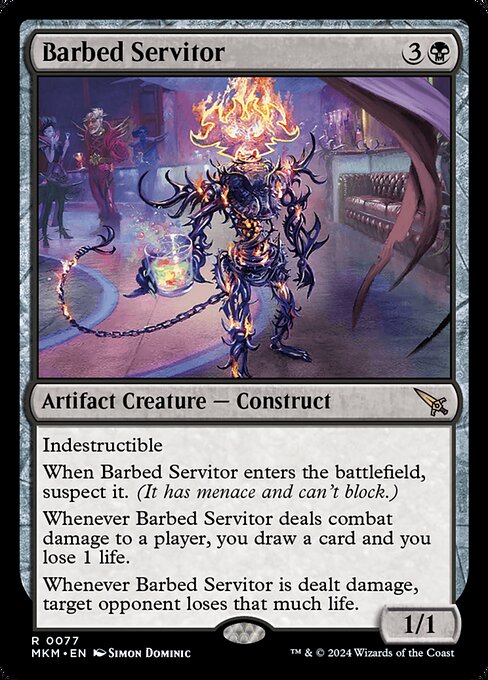 Barbed Servitor highlighted card art