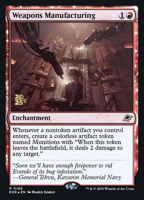 Weapons Manufacturing highlighted card art