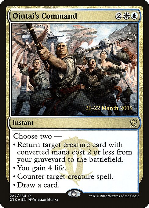 Ojutai's Command from Dragons of Tarkir Promos