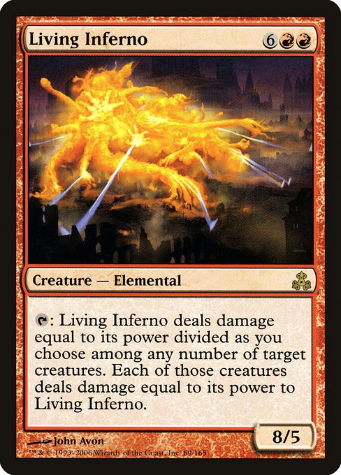 Living Inferno highlighted card art