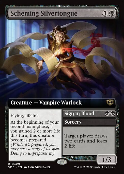 Scheming Silvertongue // Sign in Blood from Secrets of Strixhaven