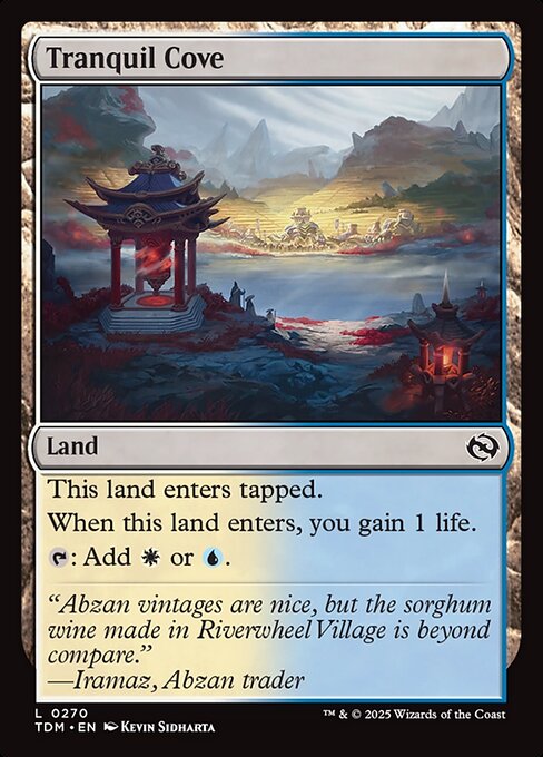 Tranquil Cove highlighted card art