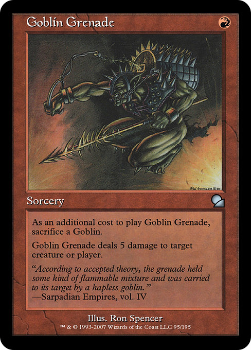 Goblin Grenade from Masters Edition