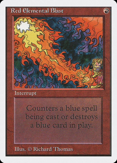 Red Elemental Blast from Unlimited Edition