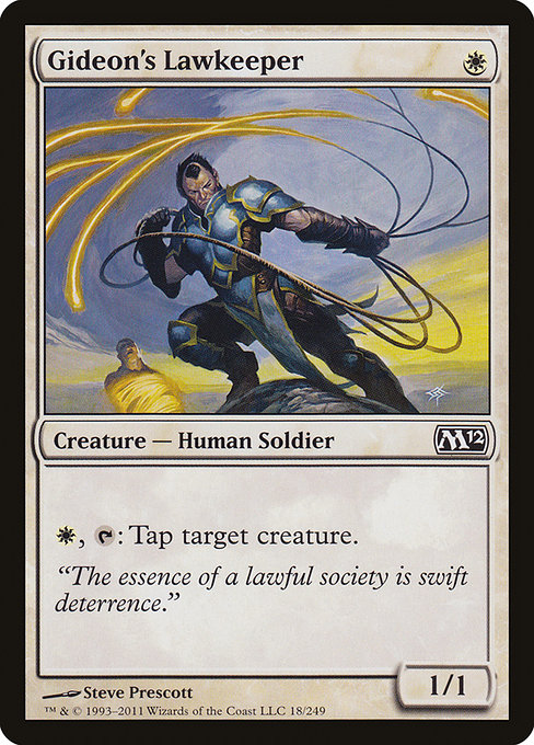 Gideon's Lawkeeper from Magic 2012