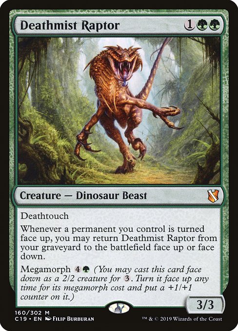 Deathmist Raptor from Commander 2019