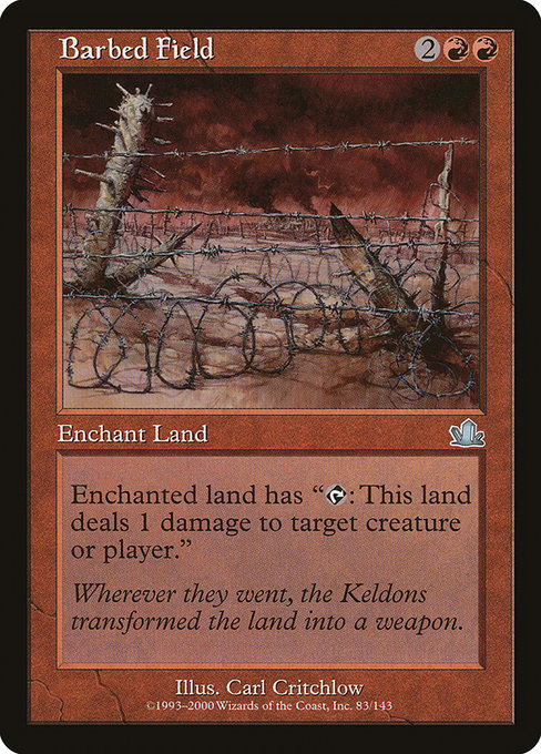 Barbed Field highlighted card art