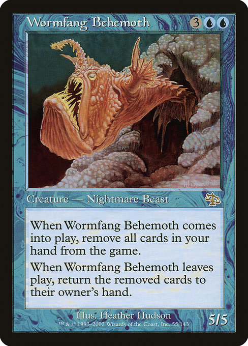 Wormfang Behemoth highlighted card art
