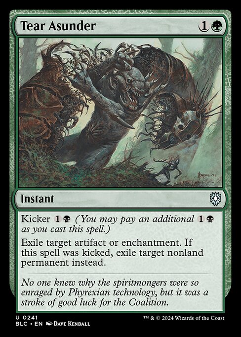 Tear Asunder from Bloomburrow Commander